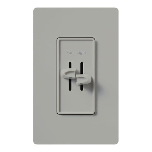 Lutron Skylark Dual Dimmer & 3-Speed Fan Control - 300W Inc/Hal 1.5A Fan | S2-LFSQH