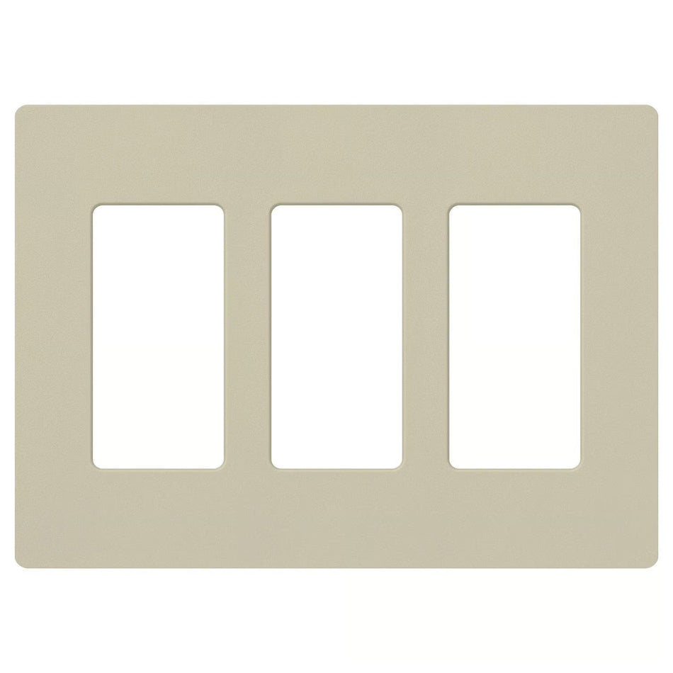Claro 3 Gang Wall Plate for Decorator-Style Dimmers, Switches, and Outlets, Satin Finish | SC-3-XX