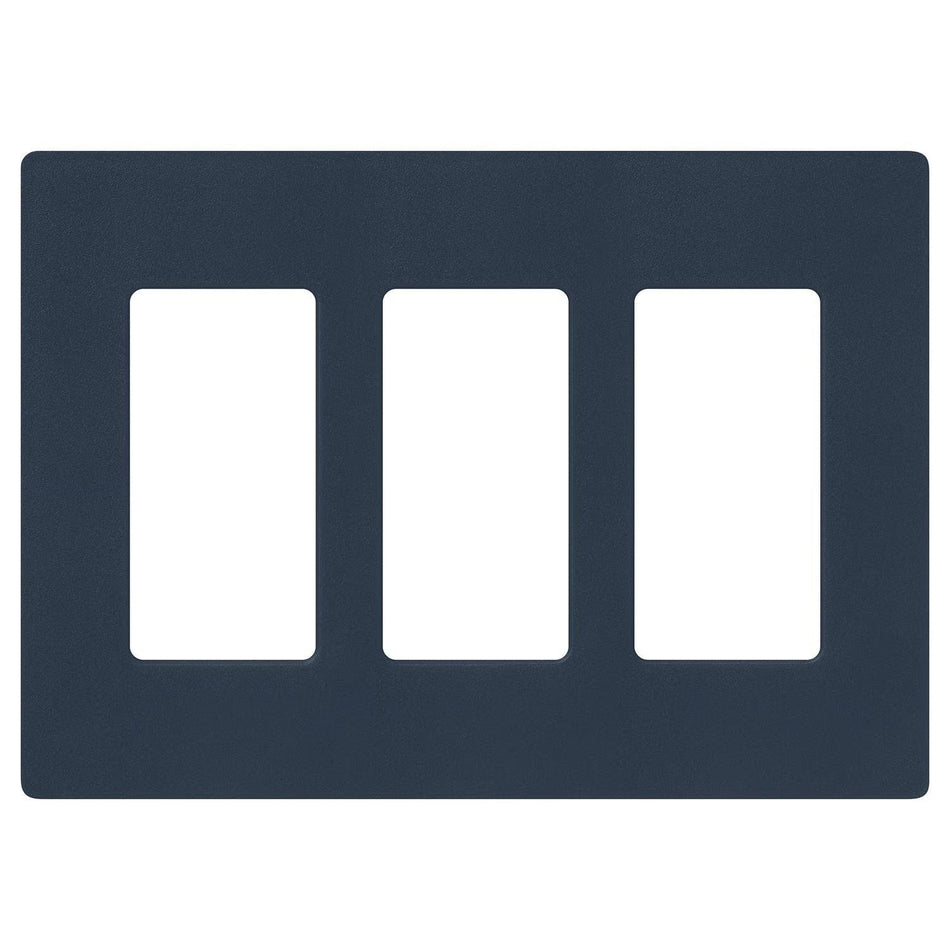 Claro 3 Gang Wall Plate for Decorator-Style Dimmers, Switches, and Outlets, Satin Finish | SC-3-XX