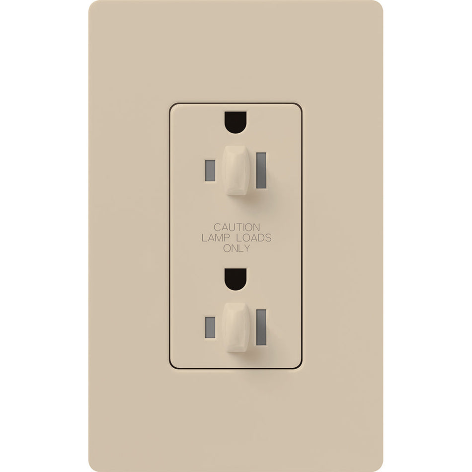 Lutron Dual Dimming Tamper-Resistant Receptacles - Satin Color 15A 120/125V | SCR-15-DDTR-XX