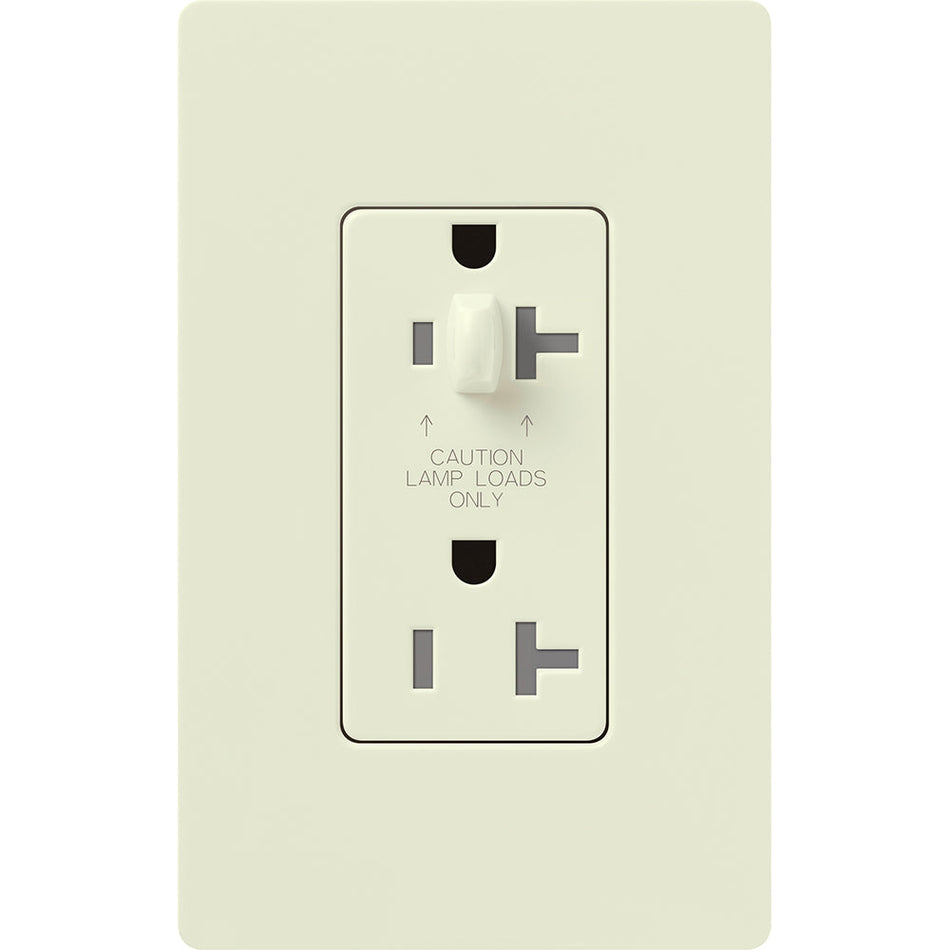 Lutron Half Dimming Tamper-Resistant Receptacles - Satin Color 15A 120/125V | SCR-15-HDTR-XX