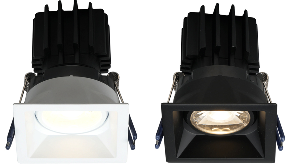 3" Square Regressed Gimbal Thin Trim | LSG3-HO-TT