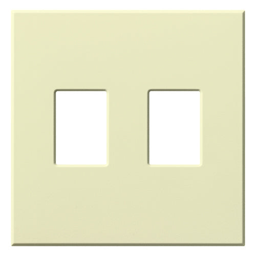 Lutron Vareo 2-Gang Architectural Wall Plate For Nova T Dimmers and Switches | VWP-2