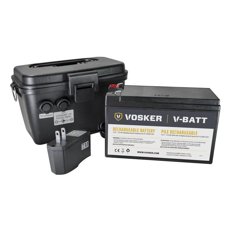 Rechargeable battery with VOSKER compatible case, 12V power jack